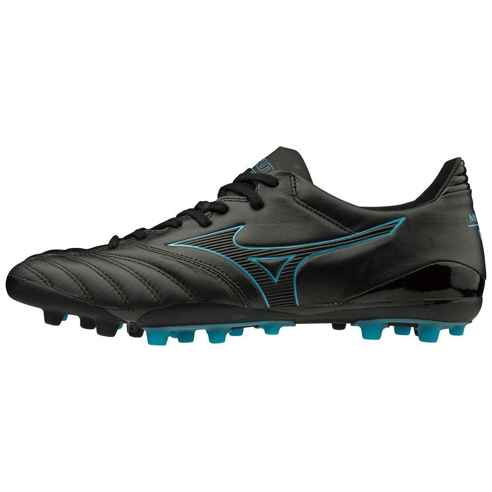 Men's Mizuno Football Boots Black/Blue Turquoise MORELIA NEO KL II AG Shoes - P1GA195925